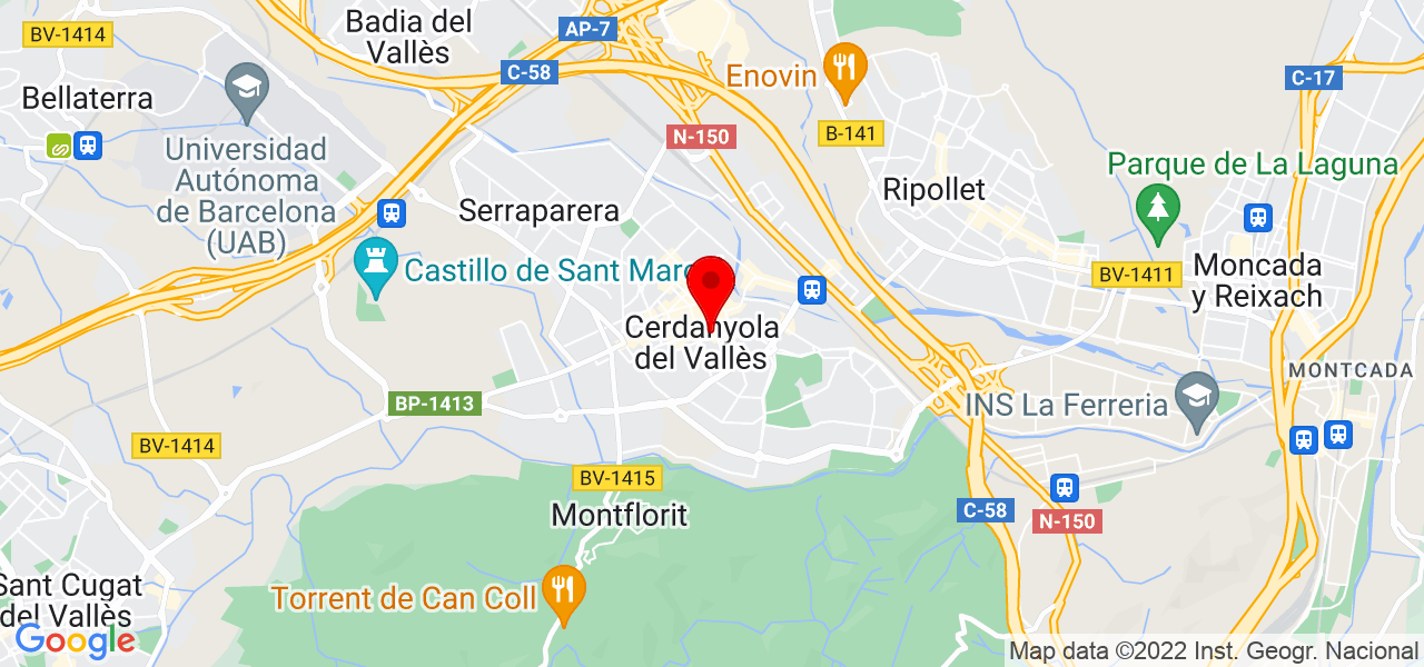 EDIANA INDRIAGO PAREDES - Cataluña - Cerdanyola del Vallès - Mapa