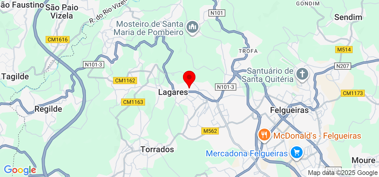 Ana - Porto - Felgueiras - Mapa