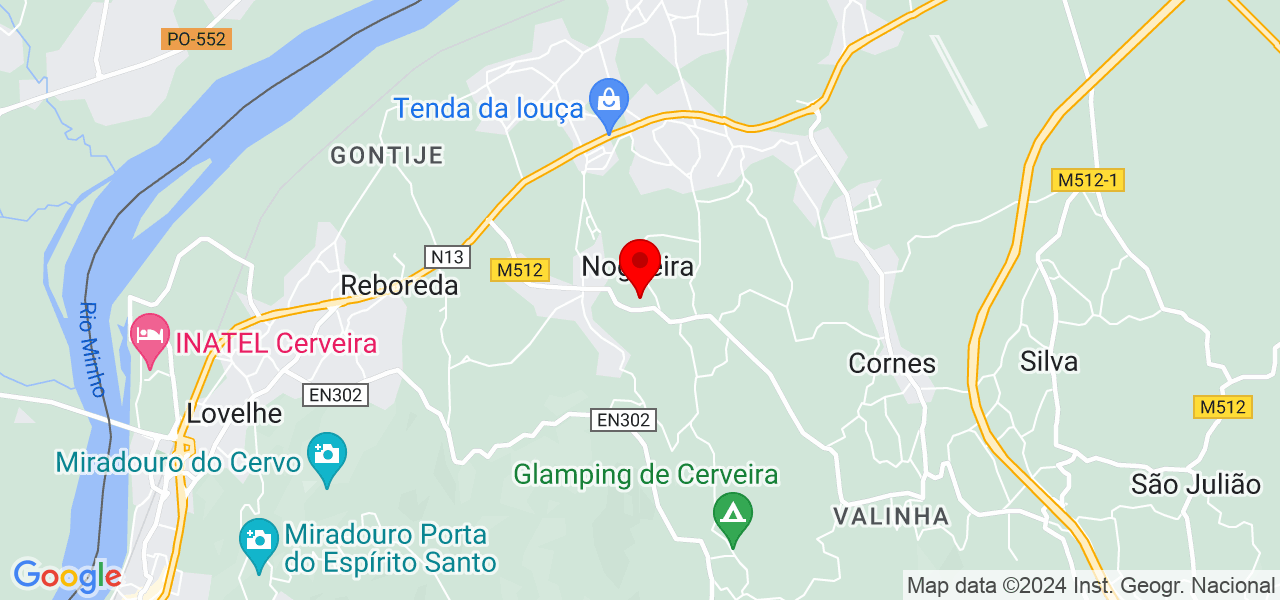 J&eacute;ssica Freitas - uniqo create - Viana do Castelo - Vila Nova de Cerveira - Mapa