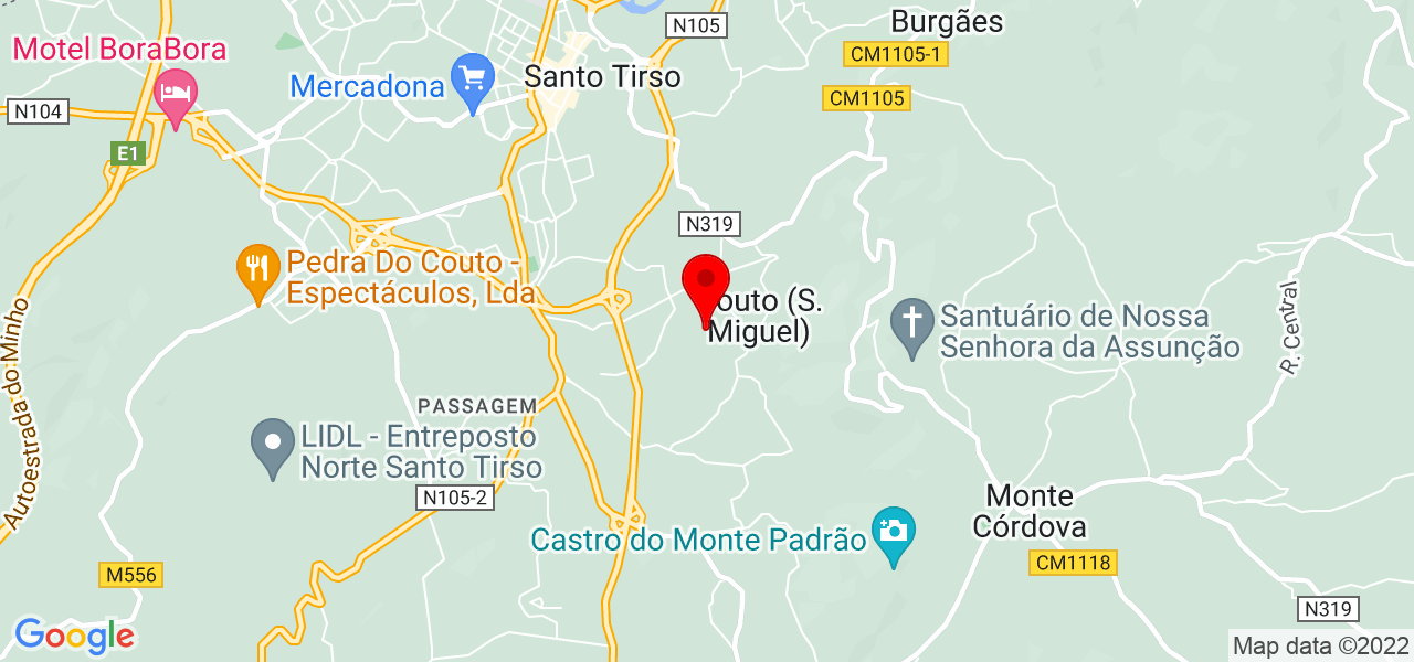 TirsoAventuras - Porto - Santo Tirso - Mapa