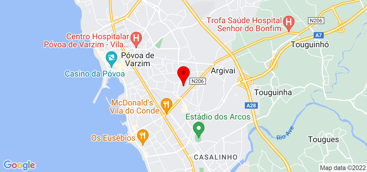 Augusto Silva - Porto - Póvoa de Varzim - Mapa