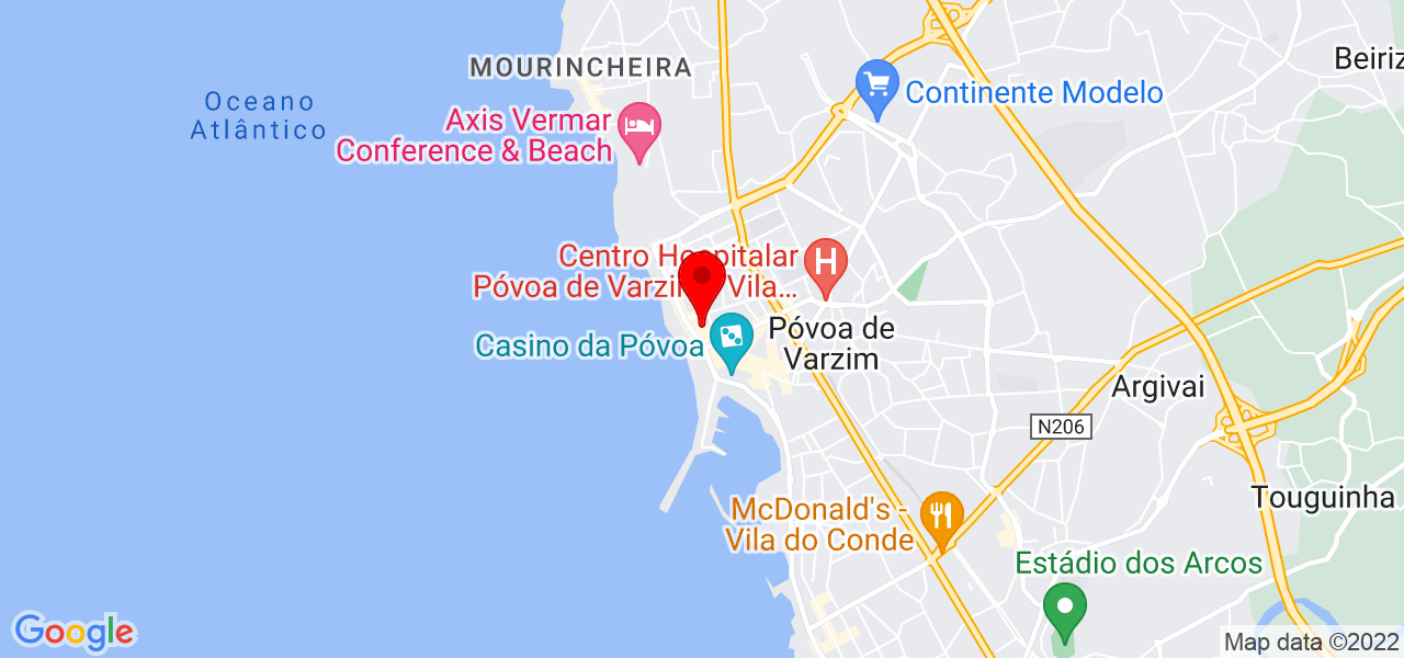 Fabiane Medeiros - Porto - Póvoa de Varzim - Mapa