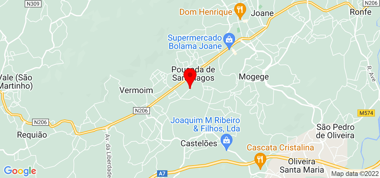 Joana Pereira - Braga - Vila Nova de Famalicão - Mapa
