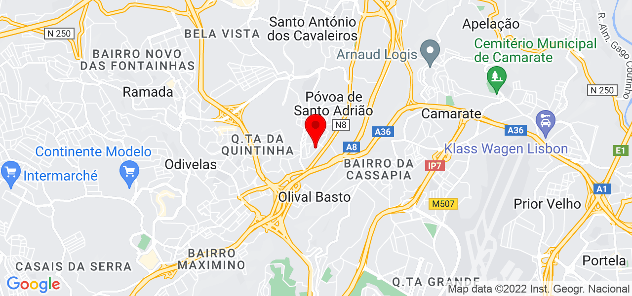 Tay Damasceno - Lisboa - Odivelas - Mapa