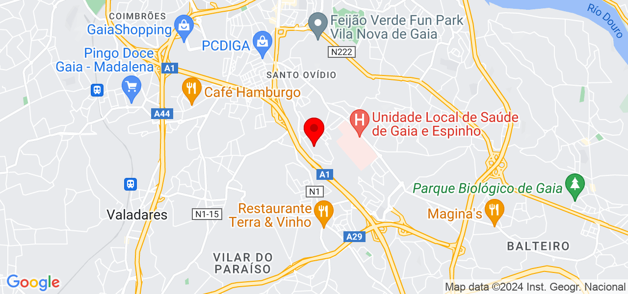 DV Construir - Porto - Vila Nova de Gaia - Map