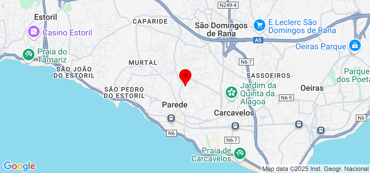 Empregada de limpeza e organização de lar - Lisboa - Cascais - Mapa