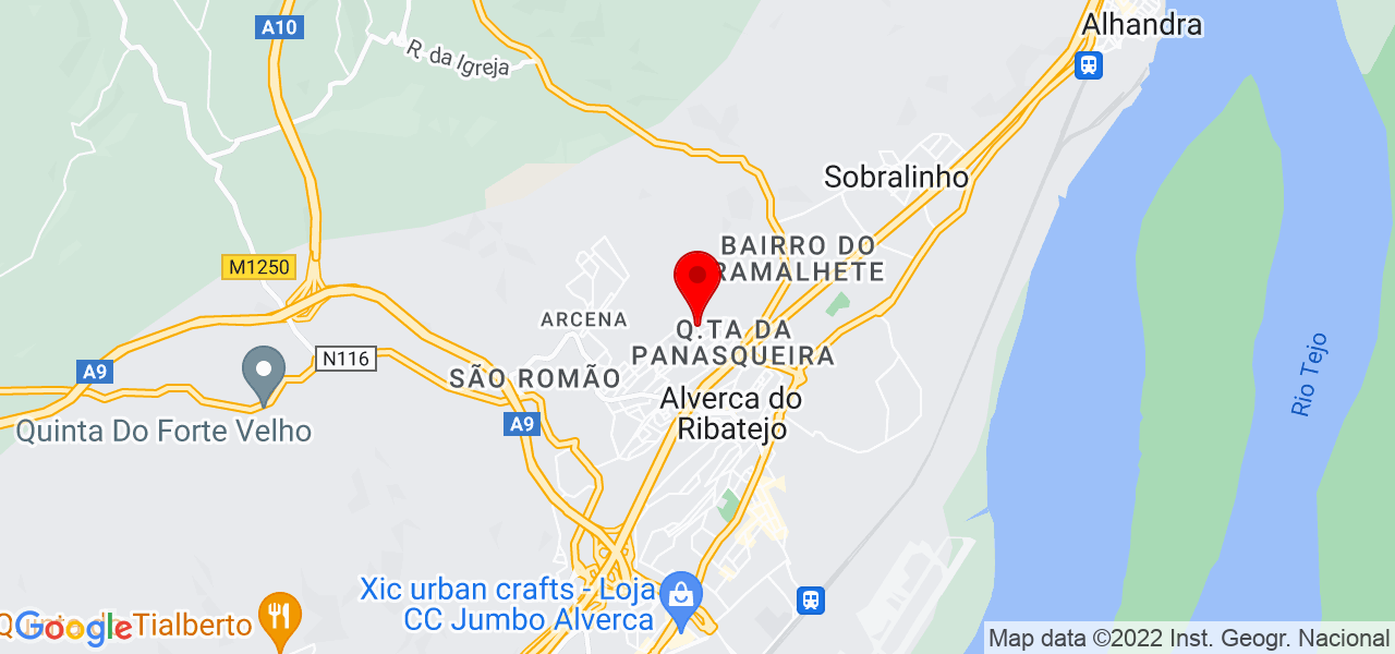Ant&ocirc;nio Costa - Lisboa - Vila Franca de Xira - Mapa