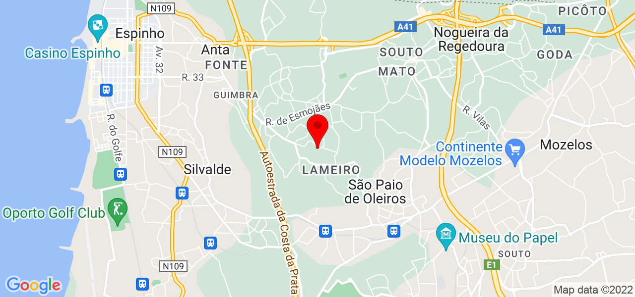 Chapeiro Auto Ferreira - Aveiro - Espinho - Mapa