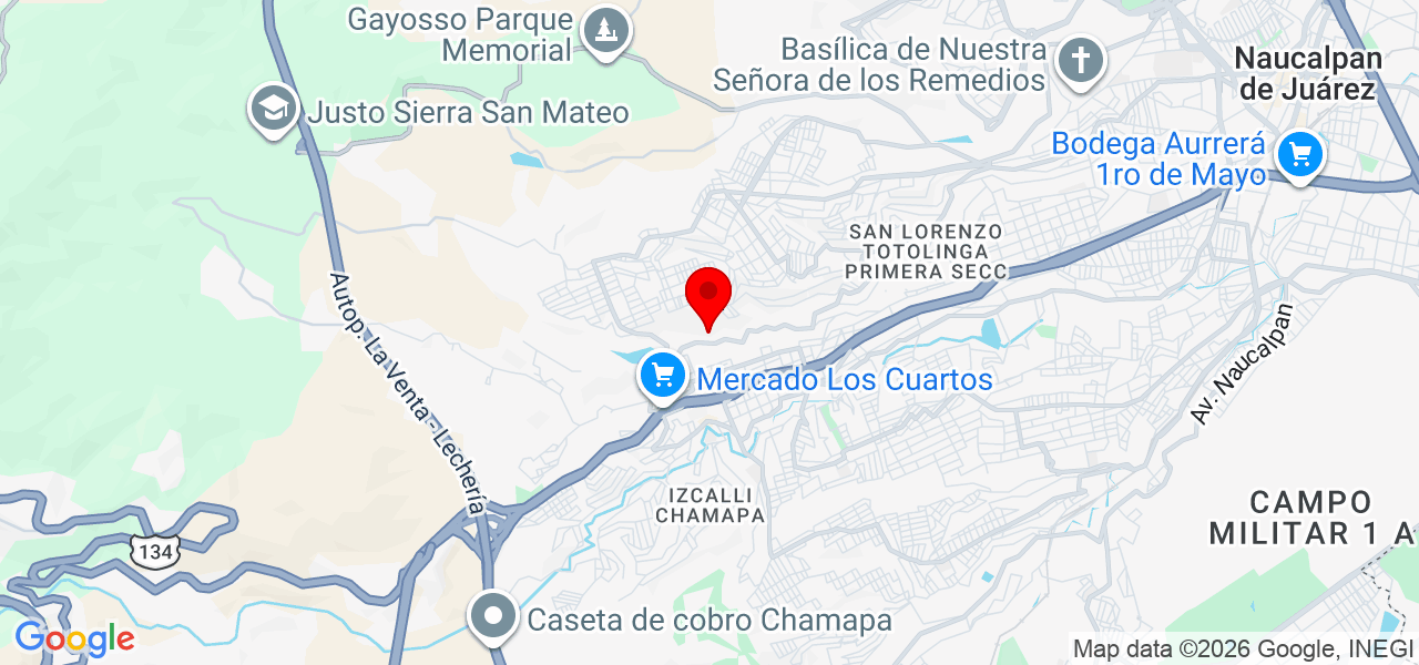 Terapia cu&aacute;ntica - México - Naucalpan de Juárez - Map