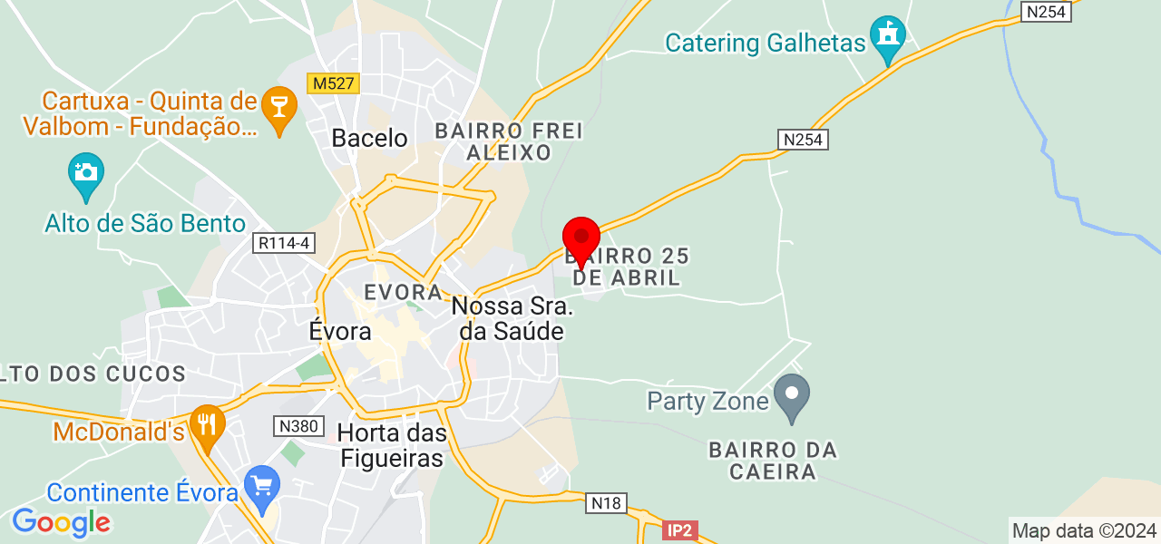 Patricia Marinho - Évora - Évora - Mapa
