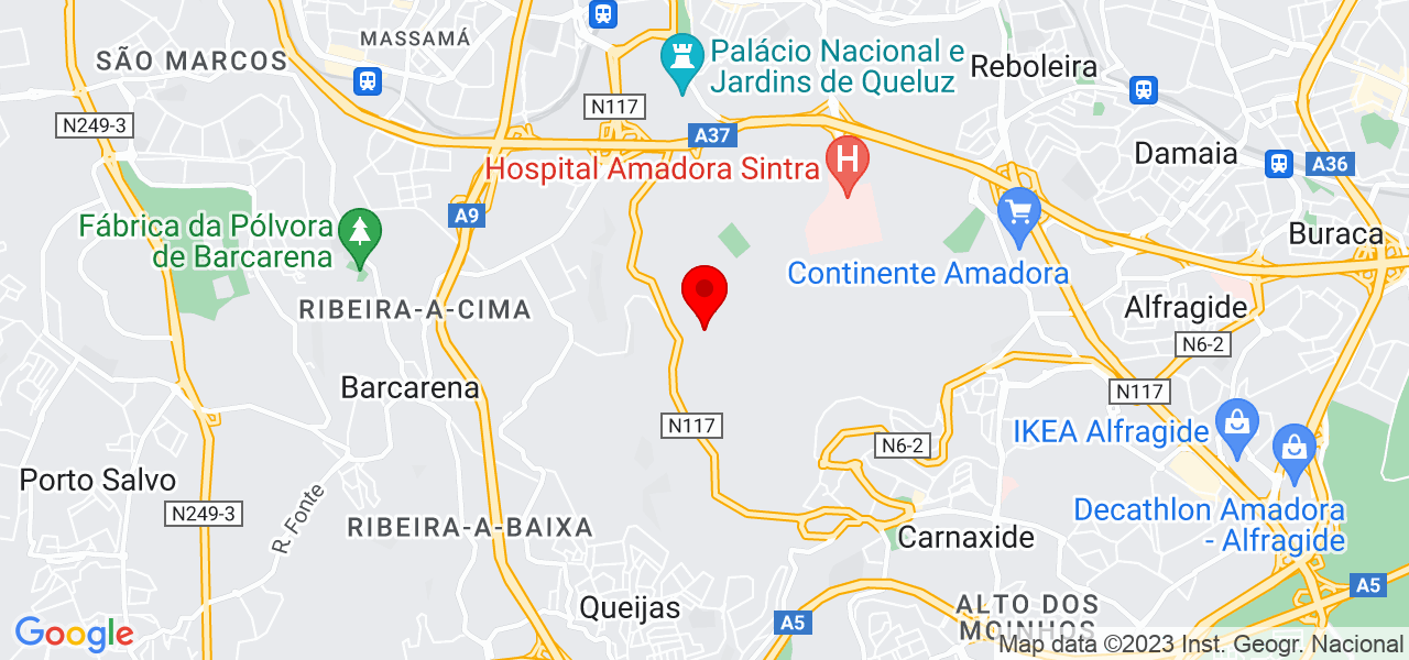 Diana - Lisboa - Amadora - Mapa