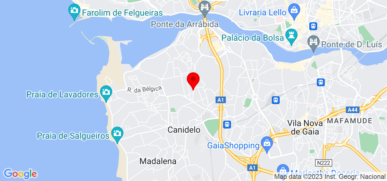 Vanilda - Porto - Vila Nova de Gaia - Mapa