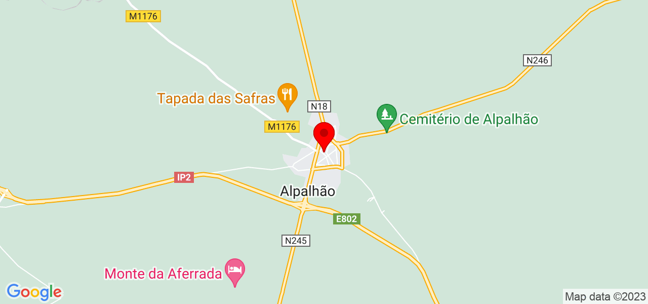 Andreza - Portalegre - Nisa - Mapa