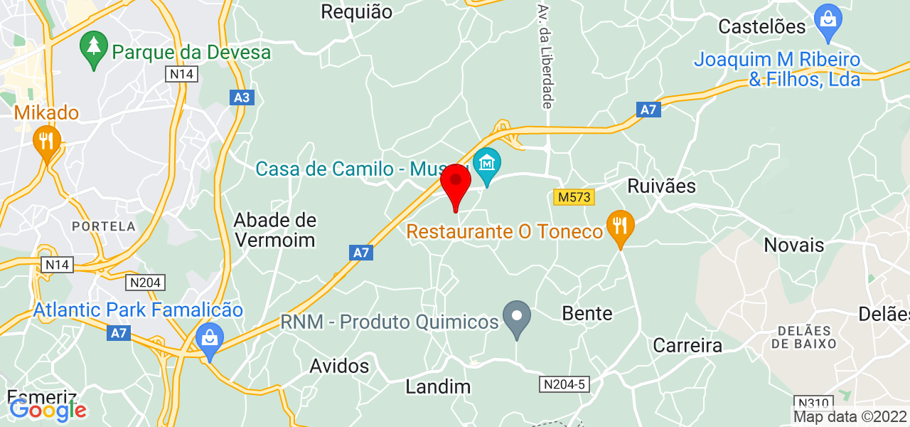 Gisela Macedo - Braga - Vila Nova de Famalicão - Mapa