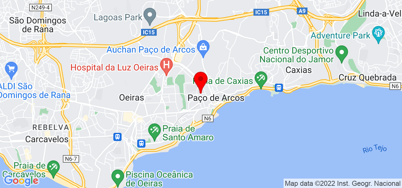 Jaime Sim&otilde;es - Lisboa - Oeiras - Mapa