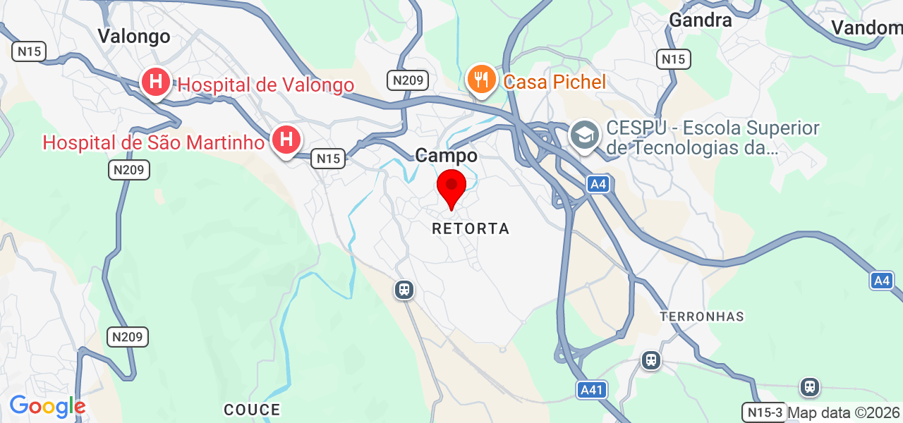 Leandro - Porto - Valongo - Mapa