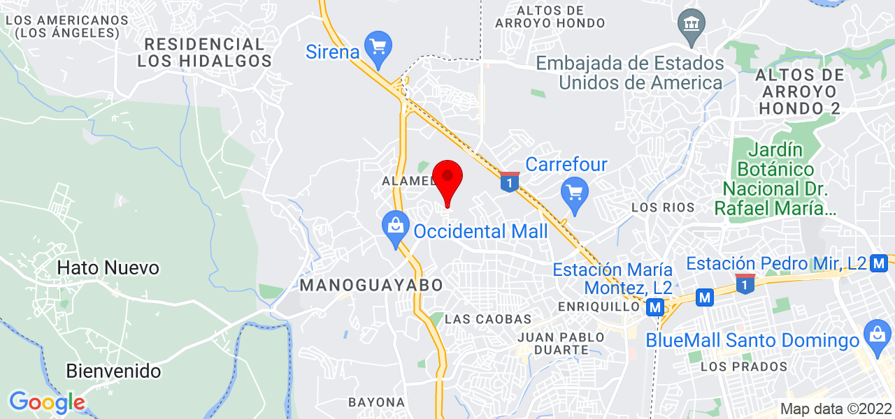 Mar&iacute;a Galicia - Agente de viajes y Consultor&iacute;as - Santo Domingo - Santo Domingo Oeste - Mapa