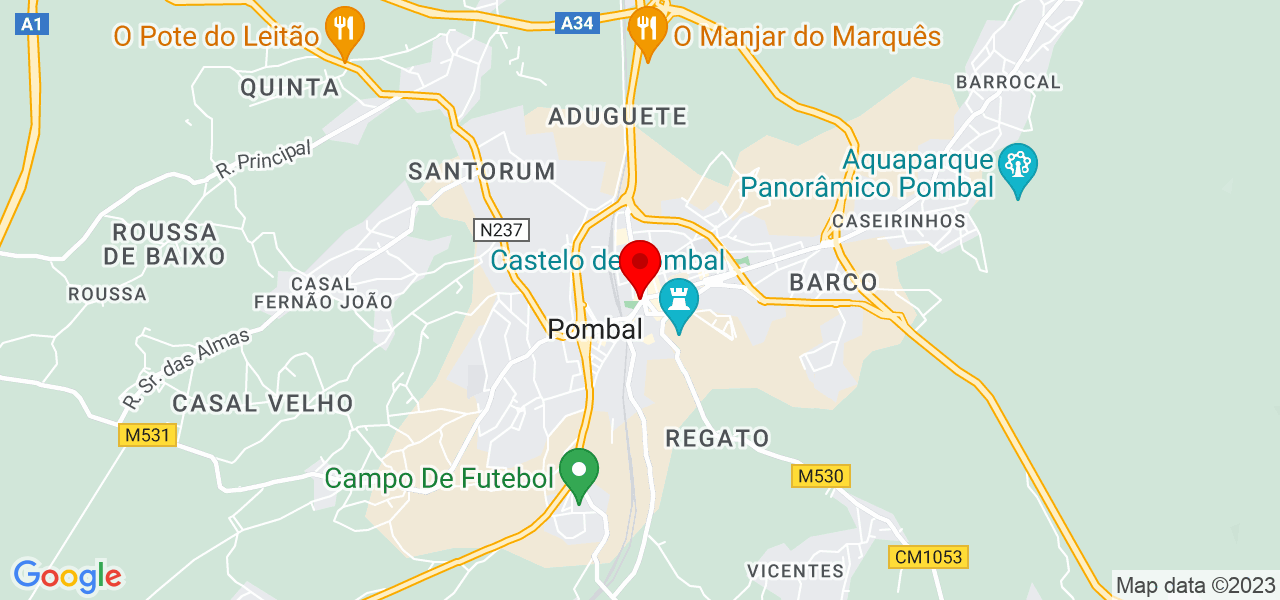 Mistes Silva - Leiria - Pombal - Mapa