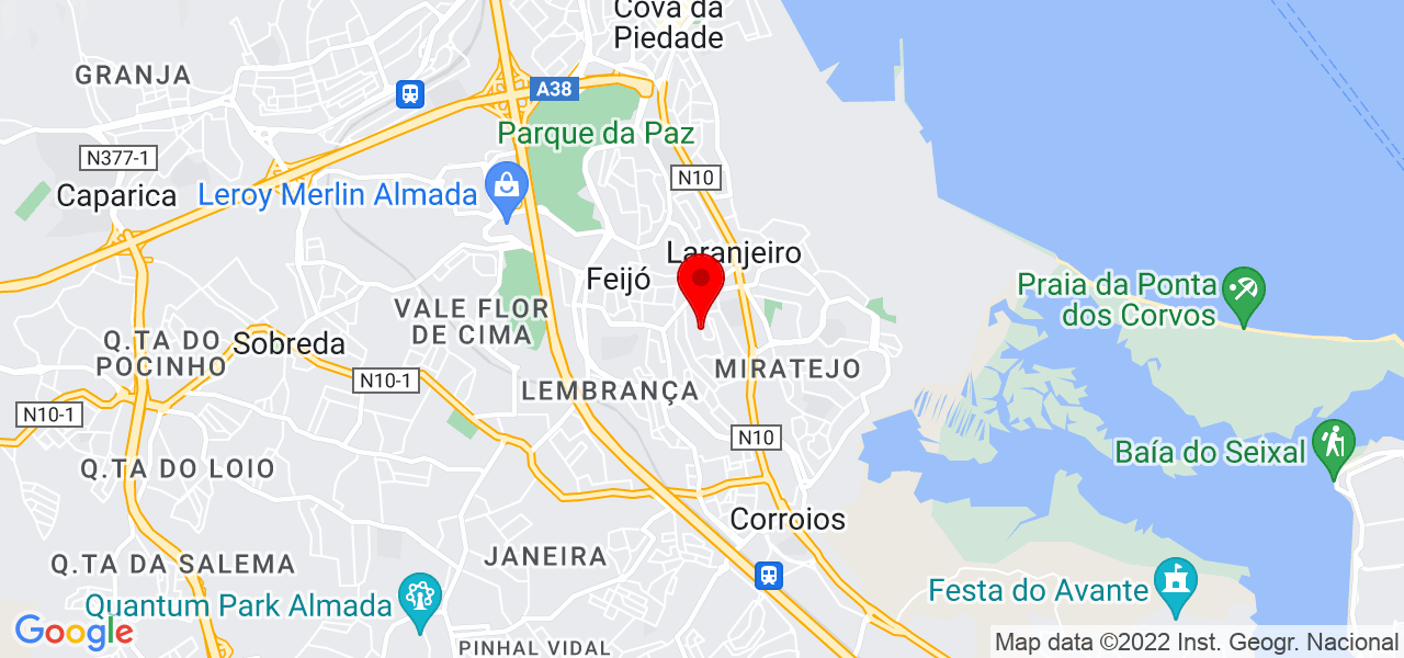 Matheus - Setúbal - Almada - Mapa