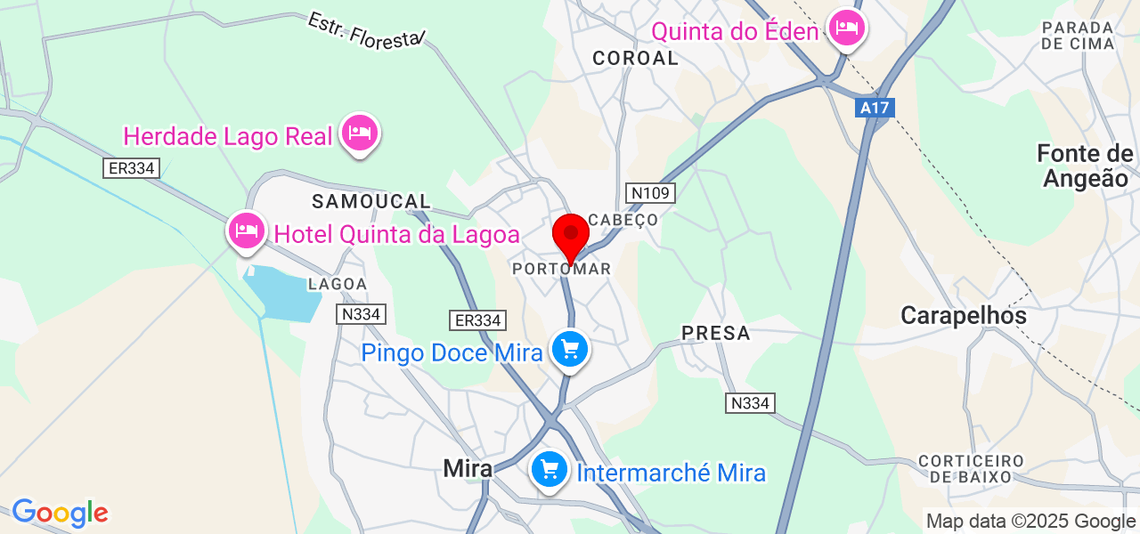 Mrs D - Coimbra - Mira - Karte