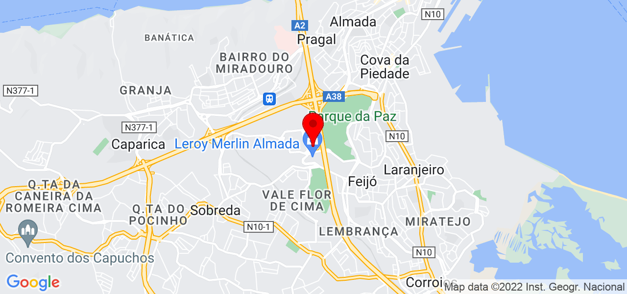 Mahsa Shaker - Setúbal - Almada - Mapa