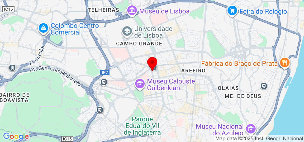 Brigida Borges Bterapias - Lisboa - Lisboa - Mapa