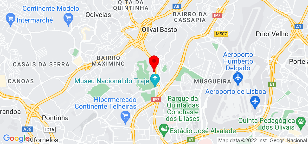 Jo&atilde;o Filipe Faria Fernandes - Lisboa - Lisboa - Mapa