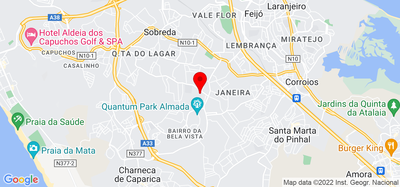 PAULA SANTOS - Setúbal - Almada - Mapa