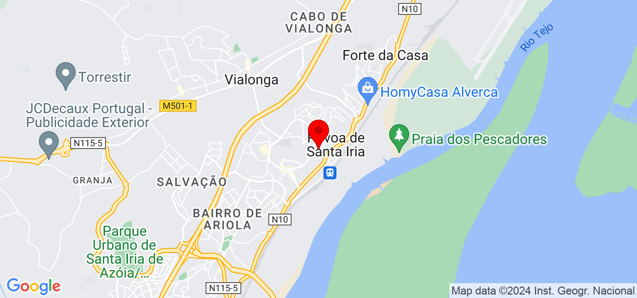 Paulo - Lisboa - Vila Franca de Xira - Mapa