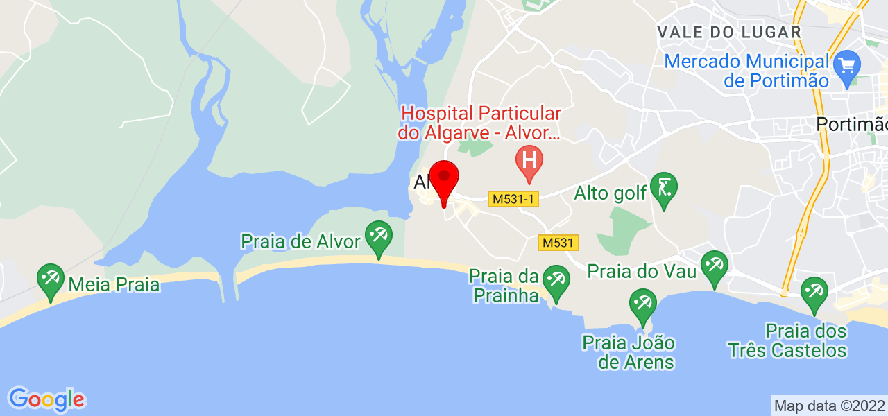 ACRA Alvor - Faro - Portimão - Mapa
