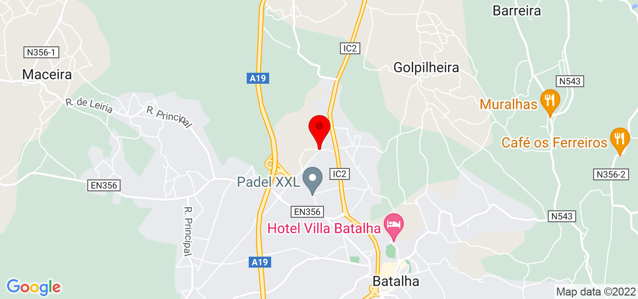 Maria Am&eacute;lia - Leiria - Batalha - Mapa