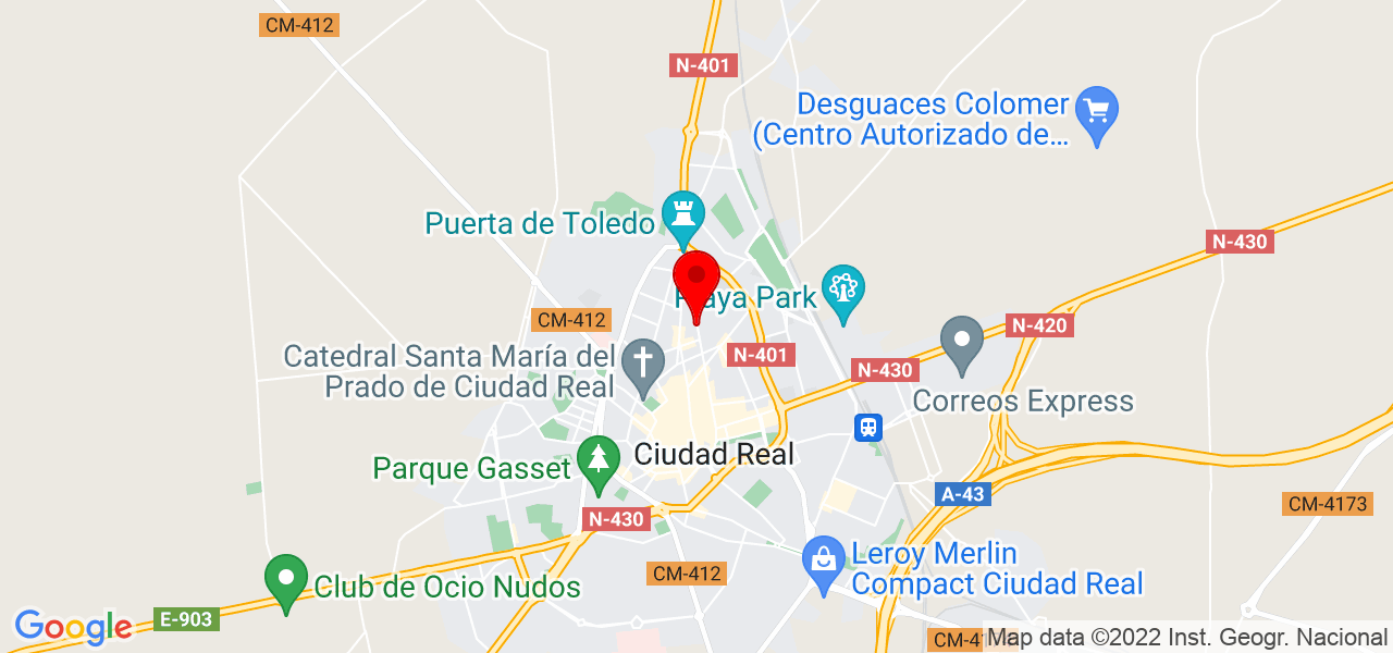 Pilar Arribas Mu&ntilde;oz - Castilla-La Mancha - Ciudad Real - Mapa