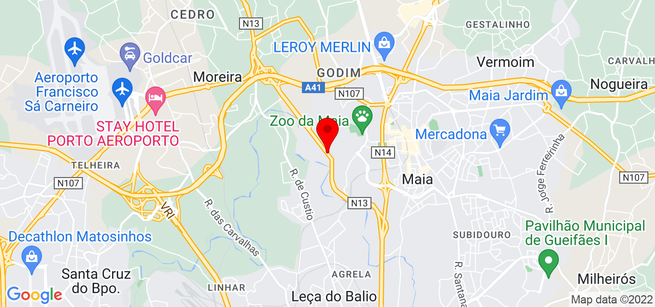 Inchdesign - Porto - Maia - Mapa