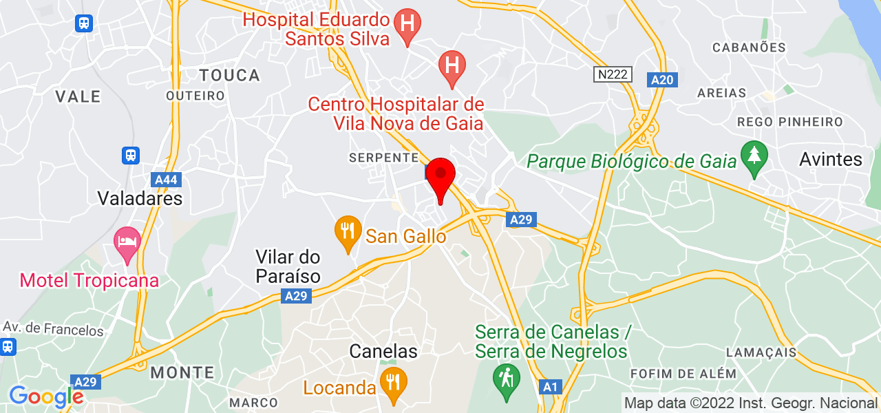 Patricia Lisboa - Porto - Vila Nova de Gaia - Mapa