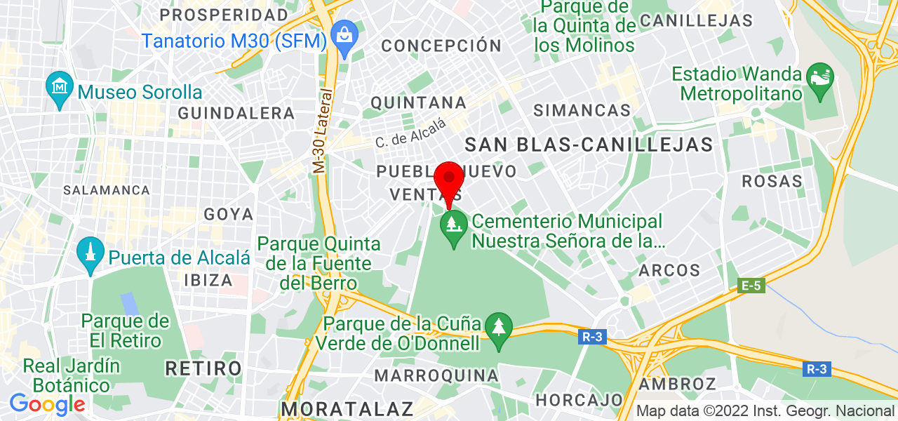Paola Garzon - Comunidad de Madrid - Madrid - Mapa