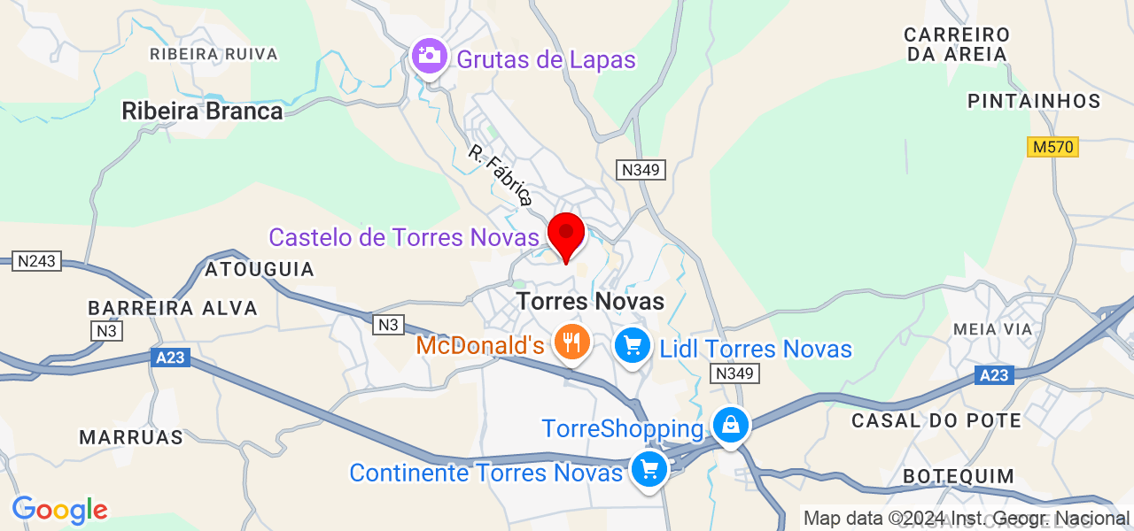 NEVES SILVA & NEVES SILVA LDA - Santarém - Torres Novas - Mapa