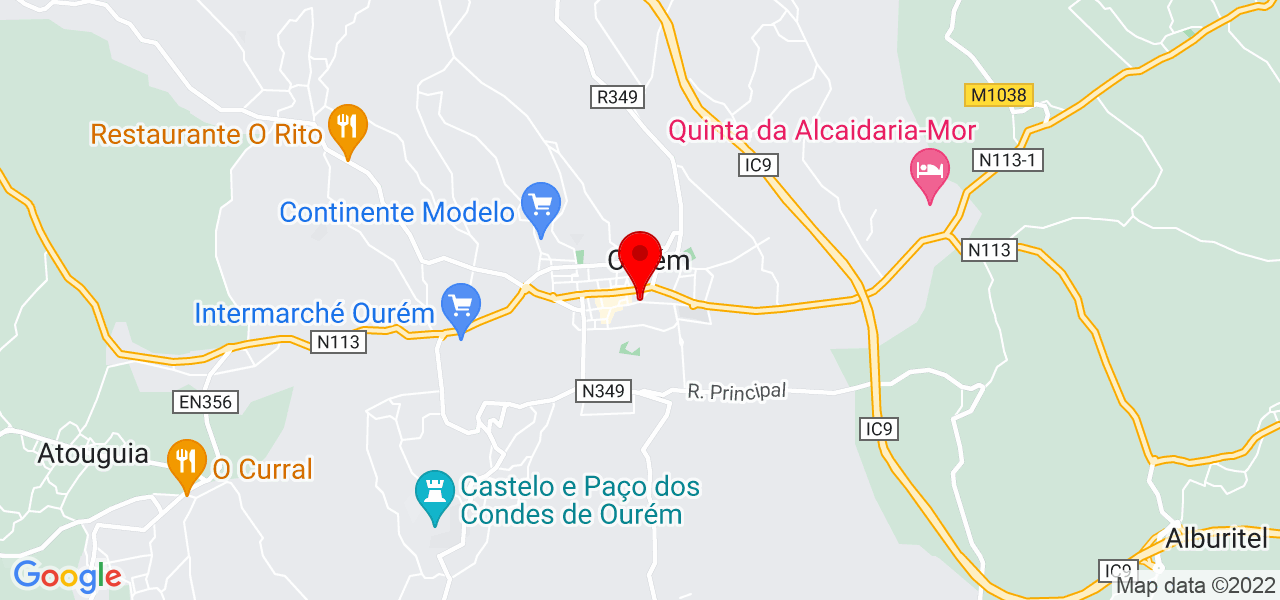José Pereira - Santarém - Ourém - Mapa