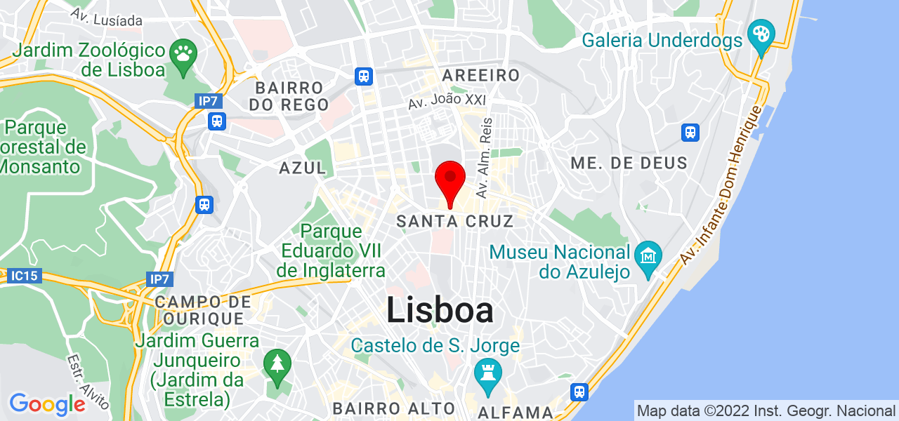 JR mudan&ccedil;as e Jardins - Lisboa - Lisboa - Mapa