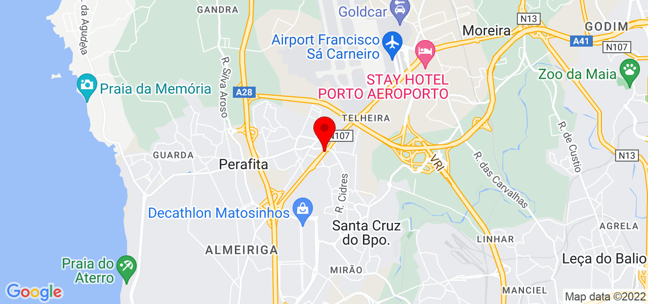 Antonia Felicidad Medina Guaramata - Porto - Matosinhos - Mapa