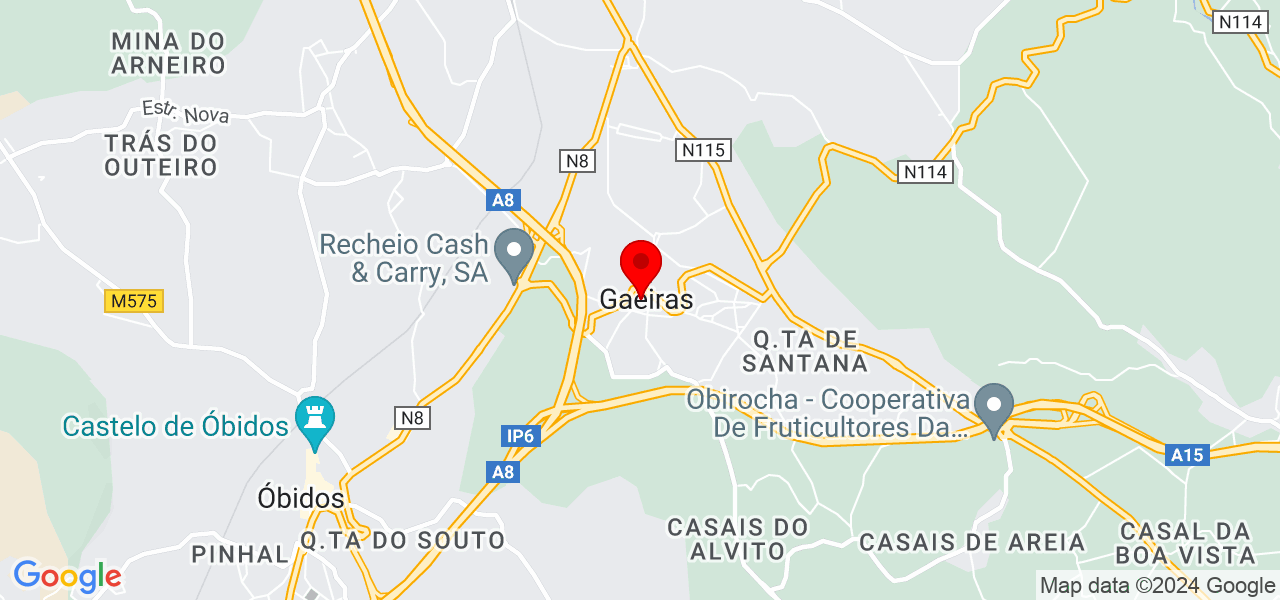 Davinder - Leiria - Óbidos - Map