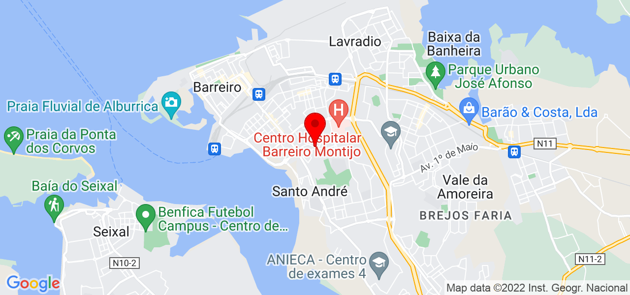 Jessica - Setúbal - Barreiro - Mapa