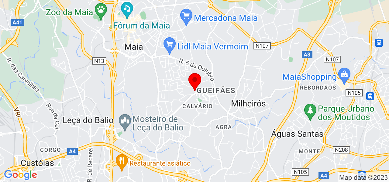 Leonardo Monteiro - Porto - Maia - Mapa