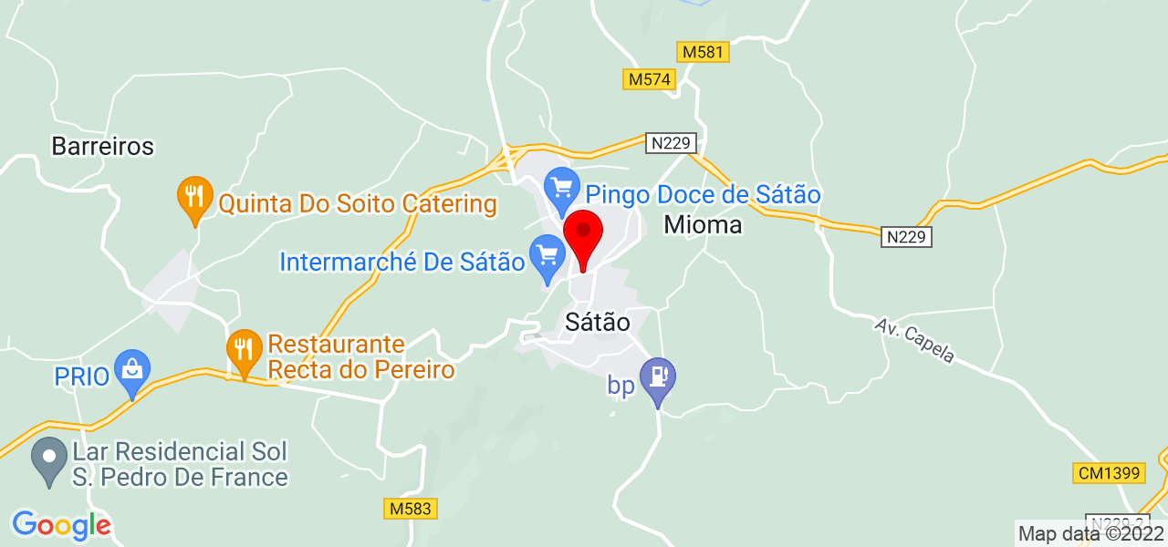 Sandra Maria Lopes Machado - Viseu - Sátão - Mapa