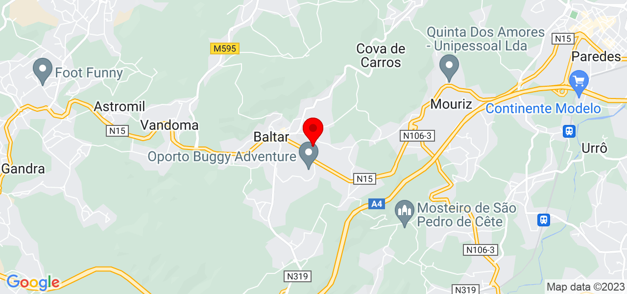 Cristina - Porto - Paredes - Mapa