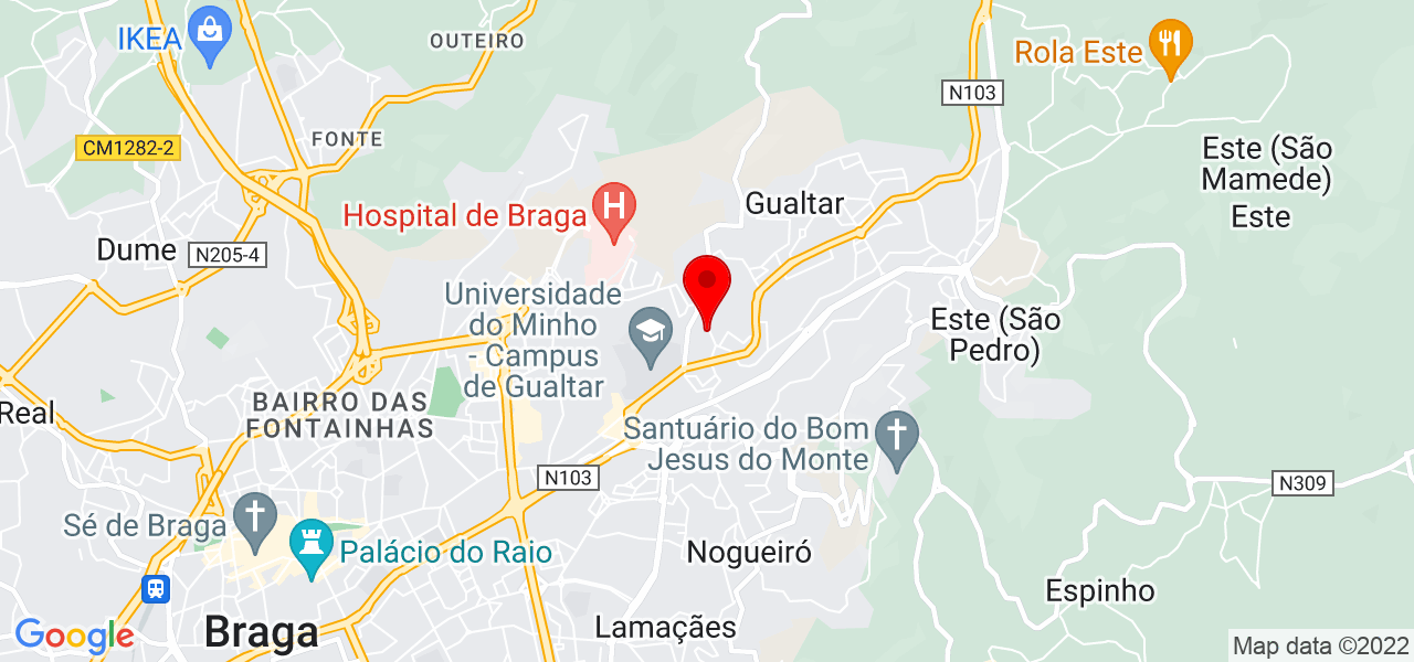 S&iacute;lvia Rodrigues - Braga - Braga - Mapa