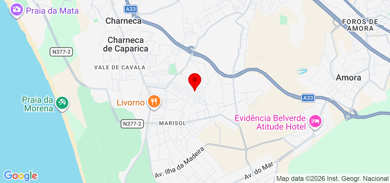 Aquiles - Setúbal - Almada - Mapa