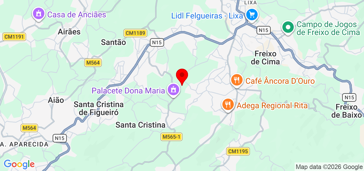 Home Service - Porto - Amarante - Karte