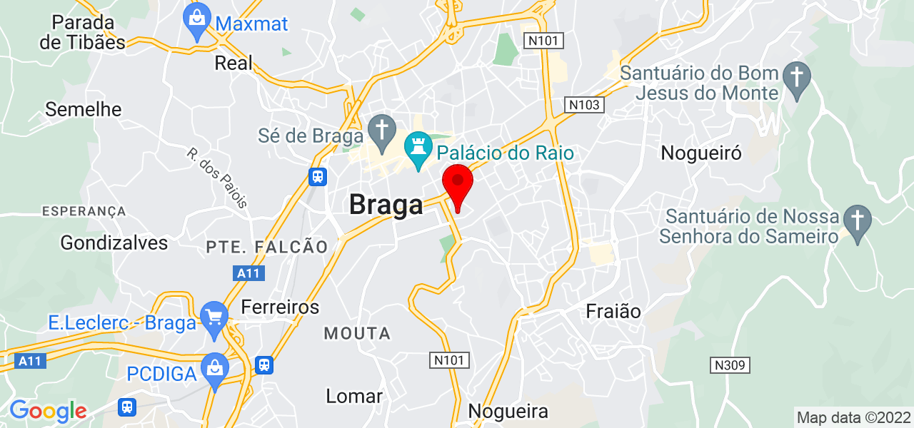 Dantas pinturas - Braga - Braga - Mapa