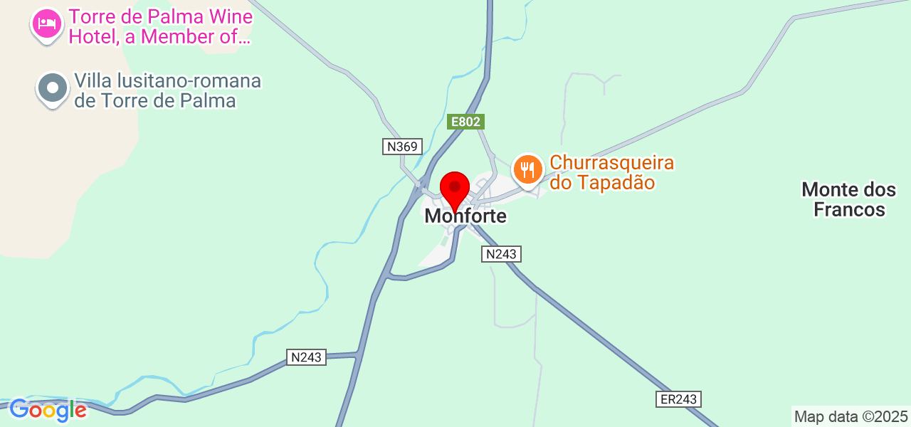 Sofia Lapa - Portalegre - Monforte - Mapa