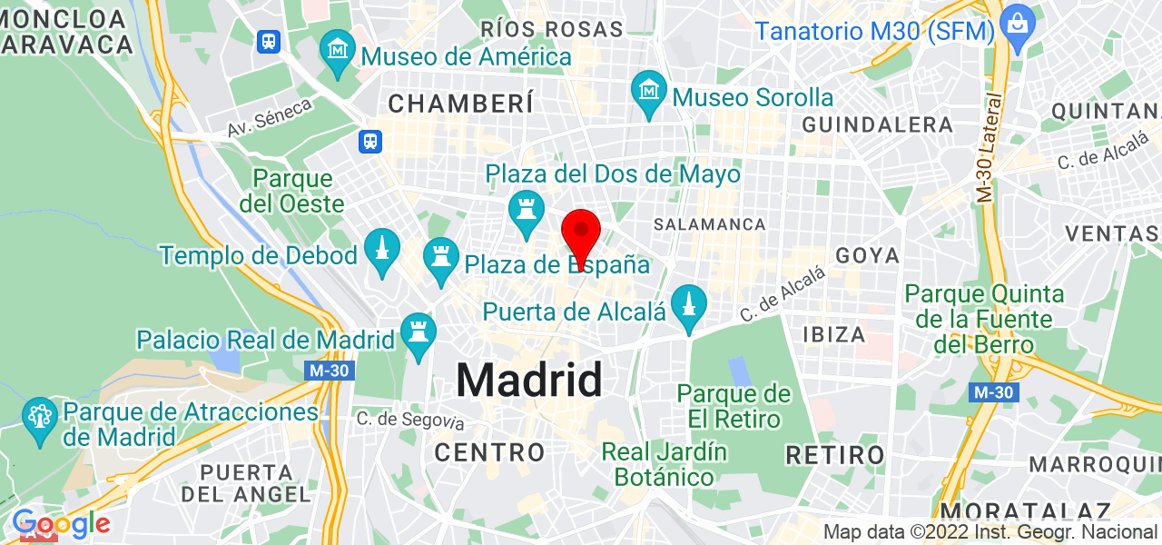 PROYECTTANA - Comunidad de Madrid - Madrid - Mapa